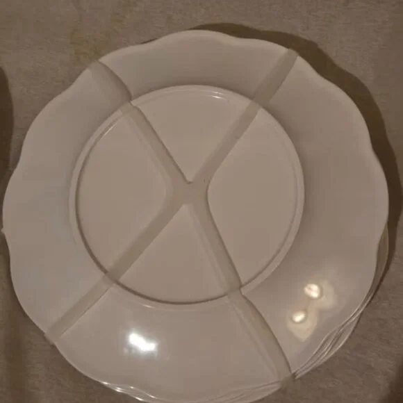 SOUTHERN LIVING MELAMINE 8 SALAD/DESSERT PLATES 2 TRAYS 6 DIPPING BOWLS LEMON